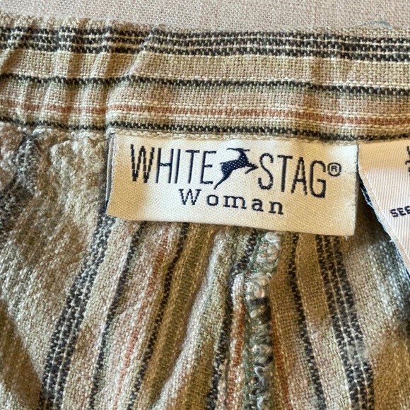 White Stag Striped Capris - Gray and White - Picture 3 of 5
